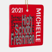 Freshman Extraordinaire CUSTOM Keramisch Ornament (Rechts)