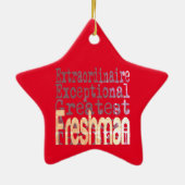 Freshman Extraordinaire Keramisch Ornament (Achterkant)