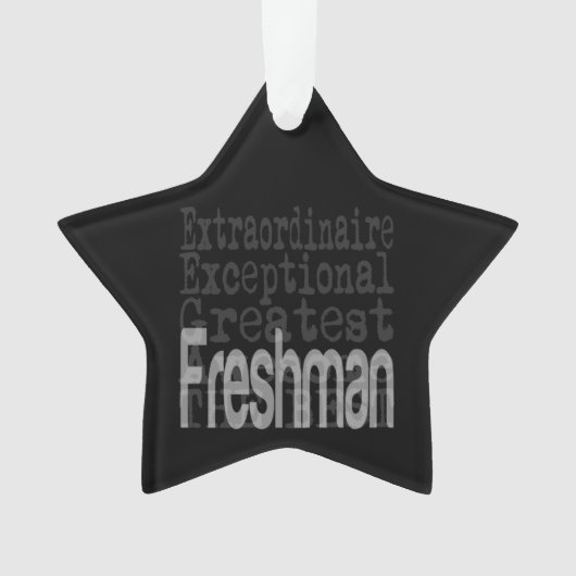 Freshman Extraordinaire Ornament (voorkant)