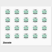 Freshman, jaar dat ik het vers in Freshman heb gez Ronde Sticker (Vel)