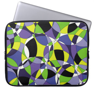 Freshness gekleurd abstract patternabstract, kunst laptop sleeve