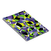 Freshness gekleurd abstract patternabstract, kunst notitieboek (Rechterzijde)