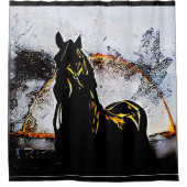 Freshtastic Horse 02-01 Douchegordijn (Voorkant)