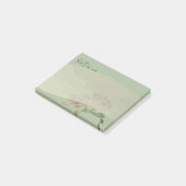 Fresia op Sage Post-it® Notes (Schuin)