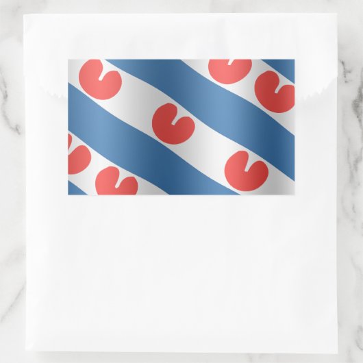 Fresian Flag Rechthoekige Sticker (Tas)