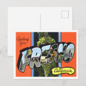 Fresno, California Big Letters Briefkaart (Voorkant / Achterkant)