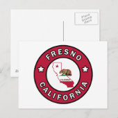 Fresno California Briefkaart (Voorkant / Achterkant)