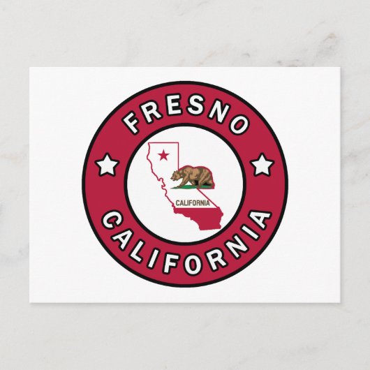 Fresno California Briefkaart (Voorkant)