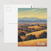 Fresno California Central Valley Briefkaart (Voorkant / Achterkant)