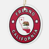 Fresno California Keramisch Ornament (Links)