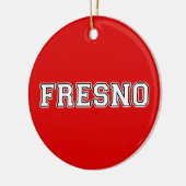 Fresno California Keramisch Ornament (Links)