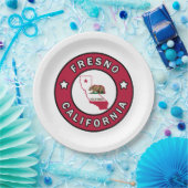 Fresno California Papieren Bordje (Feest)