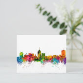 Fresno California Skyline Briefkaart (Staand voorkant)