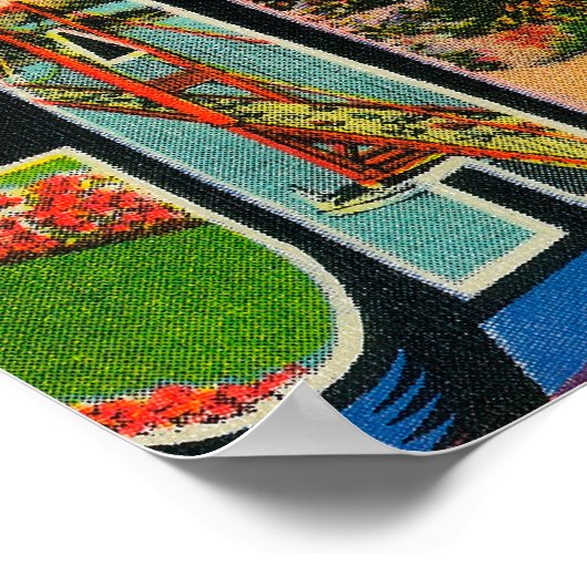 Fresno, Californië - Grote Letter-scènes 2 Poster (Hoek)