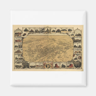 Fresno Californië in 1901 Magneet