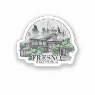 Fresno City California Verenigde Staten Sticker