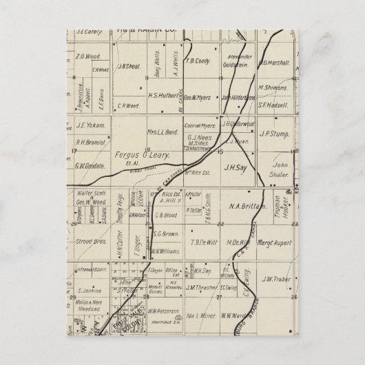 Fresno County, California 2 Briefkaart (Voorkant)