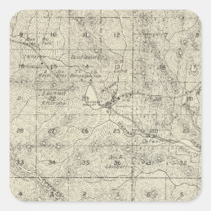 Fresno County, Californië 19 Vierkante Sticker