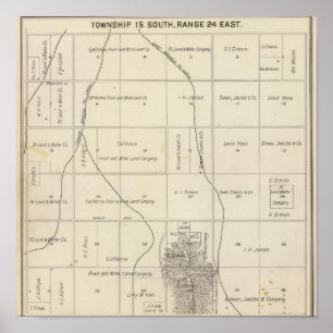 Fresno County, Californië 23 Poster