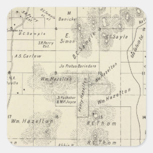 Fresno County, Californië 5 Vierkante Sticker