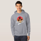 Fresno Grey Retro Hoodie (Voorkant volledig)