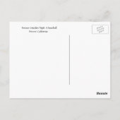 Fresno Grizzlies Baseball Briefkaart (Achterkant)