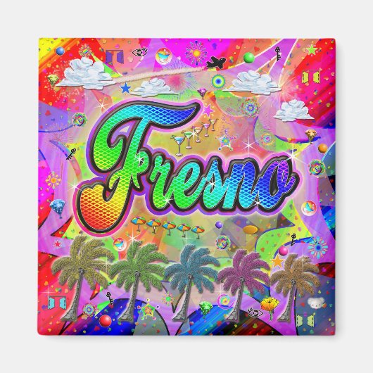 Fresno Vista Express Magnet (Devant)