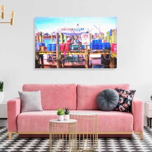 Fressterste Seafood Canvas Afdruk (Insitu (Woonkamer))