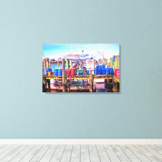 Fressterste Seafood Canvas Afdruk (Insitu (Houten vloer))