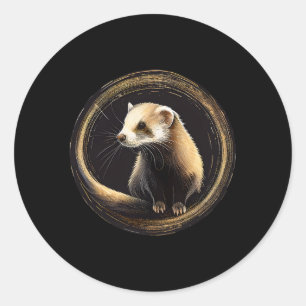 Fret Dier Wildlife Fretten Ronde Sticker