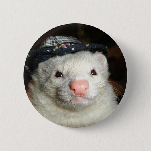 fret en pet ronde button 5,7 cm (Voorkant)