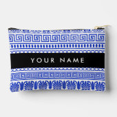 Fret, Gemengde Meander Key, Blauw, Jouw naam Etui (Achterkant)