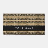 Fret Grec Arabesque Brown, Votre Nom, Personnalise (Recto)