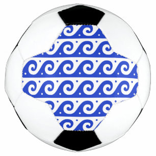 Fret grec, Motif d'onde méditerranéen, Bleu