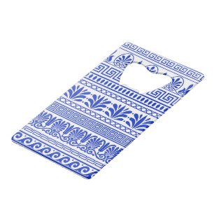 Fret grec, Motif méditerranéen, Bleu