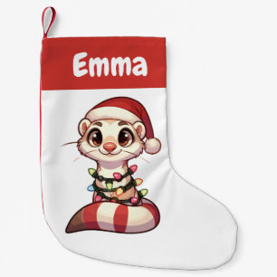 Fret Merry Christmas Winter Dieren Cute Fretten Kleine Kerstsok