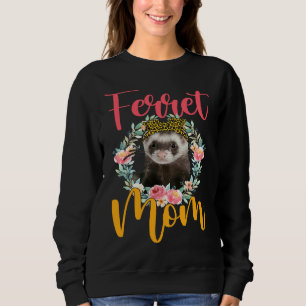 Fret Moeder Cute Fret Vlinderdas Luipaard Bloemen  Trui