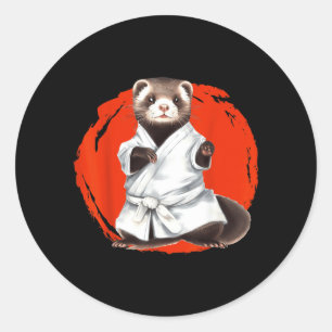 Fret Ninja Martial Arts Karate Jiu-Jitsu Judo Ronde Sticker