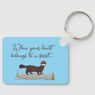 Fret! Schattig cadeau voor fret minnende vriend! Sleutelhanger