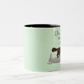 Fret! Schattige cadeau voor fret liefhebbende vrie Tweekleurige Koffiemok (Center)