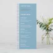Fret Stripe Cornflower-menu Menu (Staand voorkant)