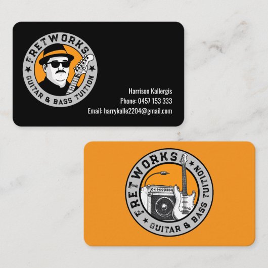 Fret Works - Visitekaartje (Voorkant / Achterkant)