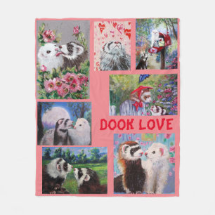 Fretten Dook Valentijn Fleece Deken