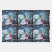 Fretten & Kerstkaarsen inpakpapier Vel (Voorkant 2)