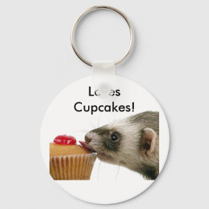Fretten Love Cupcakes Sleutelhanger