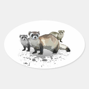 Fretten Ovale Sticker