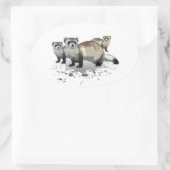 Fretten Ovale Sticker (Tas)