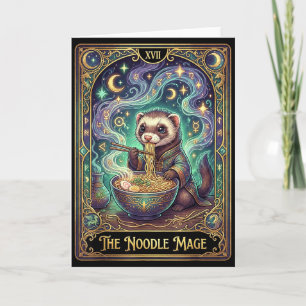 Fretter die Ramen eet Tarotkaart Japanse Kawaii Hu Kaart