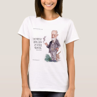 Freud & citaat over katten dames t-shirt