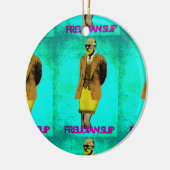 Freudian Slip Grunge Pop Art Meme Keramisch Ornament (Links)